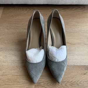 Grey Suede Pumps by Ann Taylor